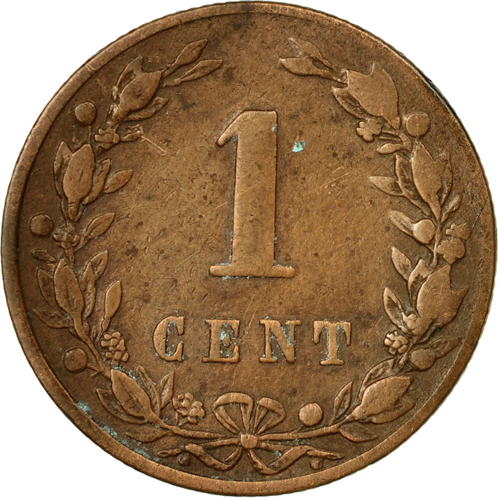 Coin, Netherlands, William III, Cent, 1880, VF(20-25), Bronze, KM:107.1