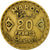 Monnaie, Maroc, Mohammed V, 20 Francs, 1951, Paris, TB+, Aluminum-Bronze, KM:50