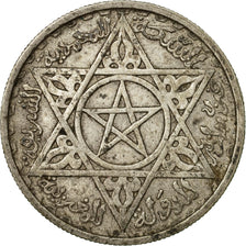 Coin, Morocco, Mohammed V, 100 Francs, 1953, Paris, EF(40-45), Silver, KM:52