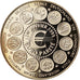 Francja, Medal, Ecu Europa, Polityka, społeczeństwo, wojna, 1999, MS(65-70)