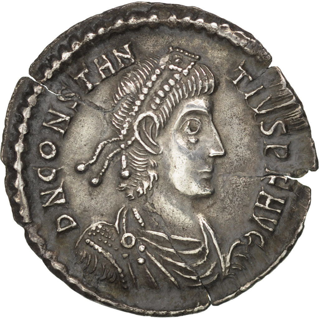 Moneta, Constantius II, Siliqua, Siscia, SPL-, Argento, RIC:360