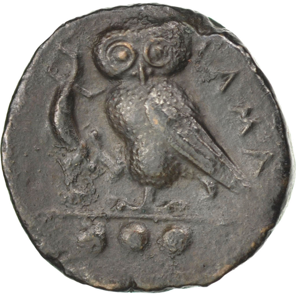 Coin, Sicily, Kamarina, Athena, Tetrassaria, Kamarina, AU(55-58), Copper