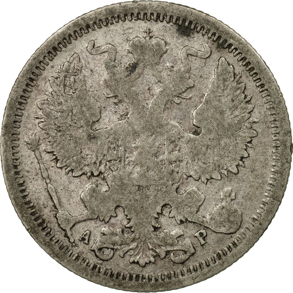 Munten, Rusland, Nicholas II, 20 Kopeks, 1905, Saint-Petersburg, ZG+, Zilver