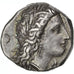 Coin, Lucania, Metapontion, Demeter, Didrachm, AU(55-58), Silver