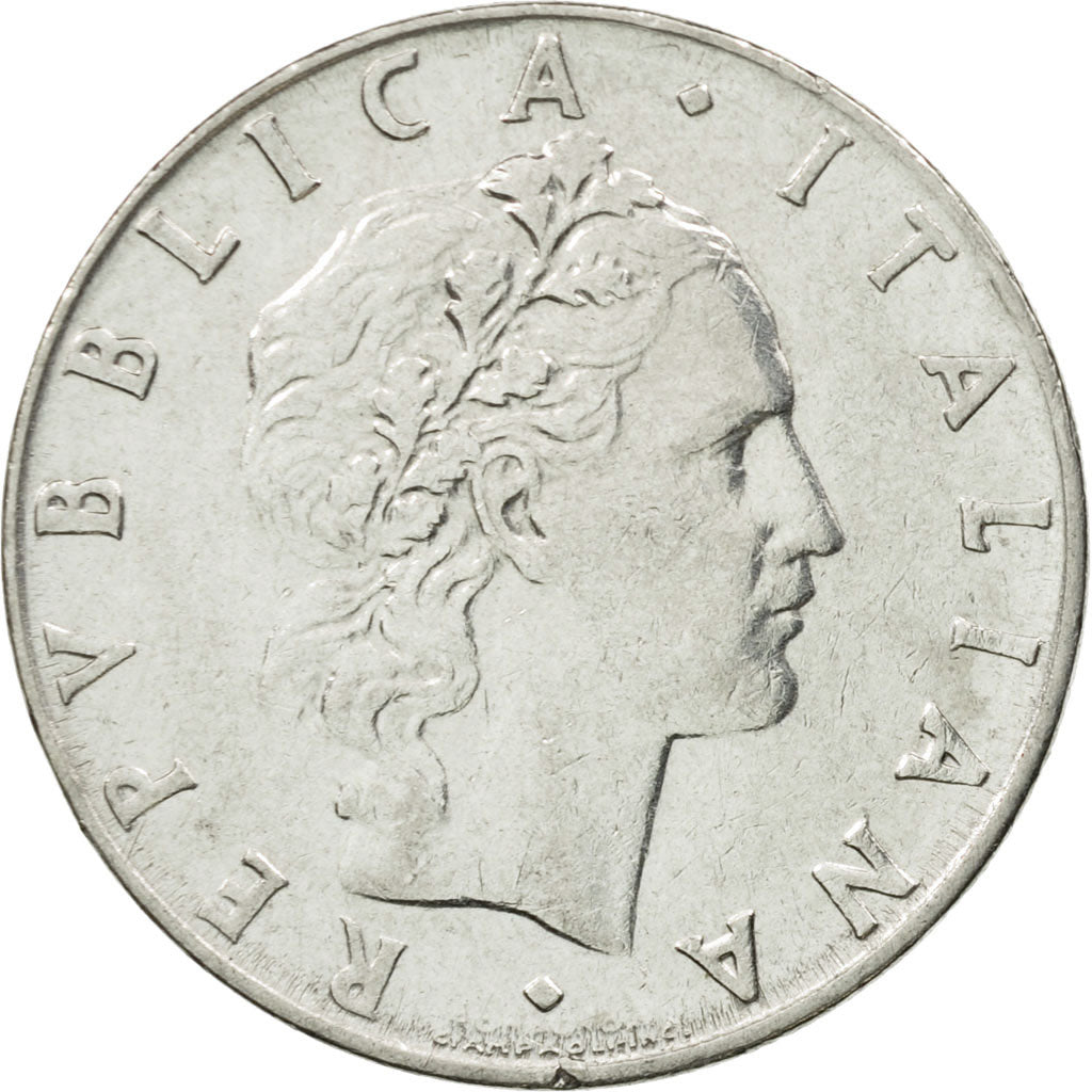 Coin, Italy, 50 Lire, 1968, Rome, EF(40-45), Stainless Steel, KM:95.1