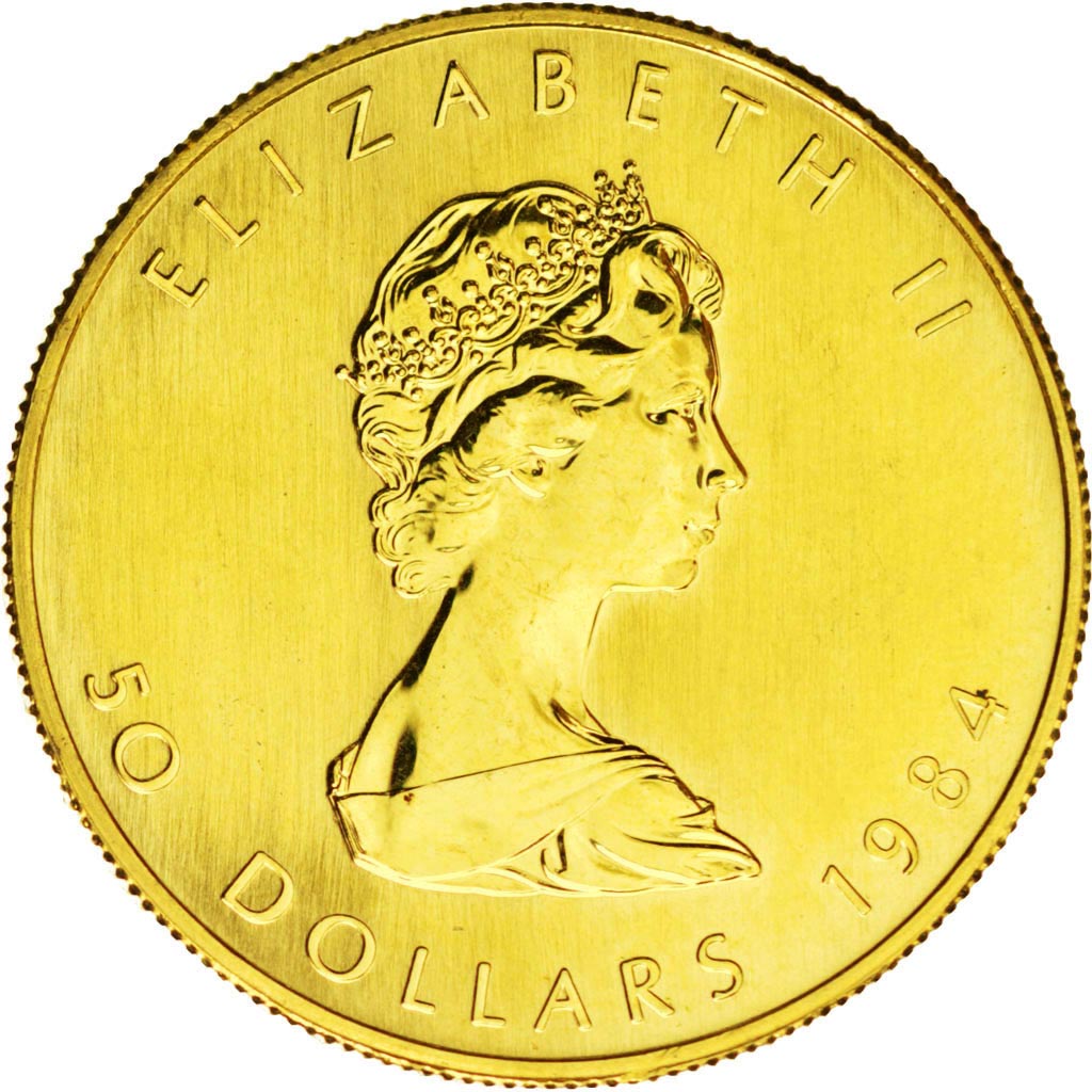 Canada, Elisabeth II, 50 Dollars Maple Leaf 1984, KM 125.2