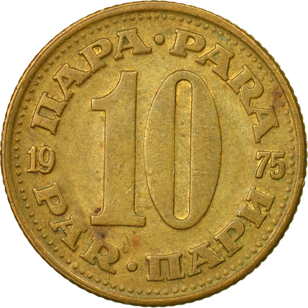 Coin, Yugoslavia, 10 Para, 1975, EF(40-45), Brass, KM:44