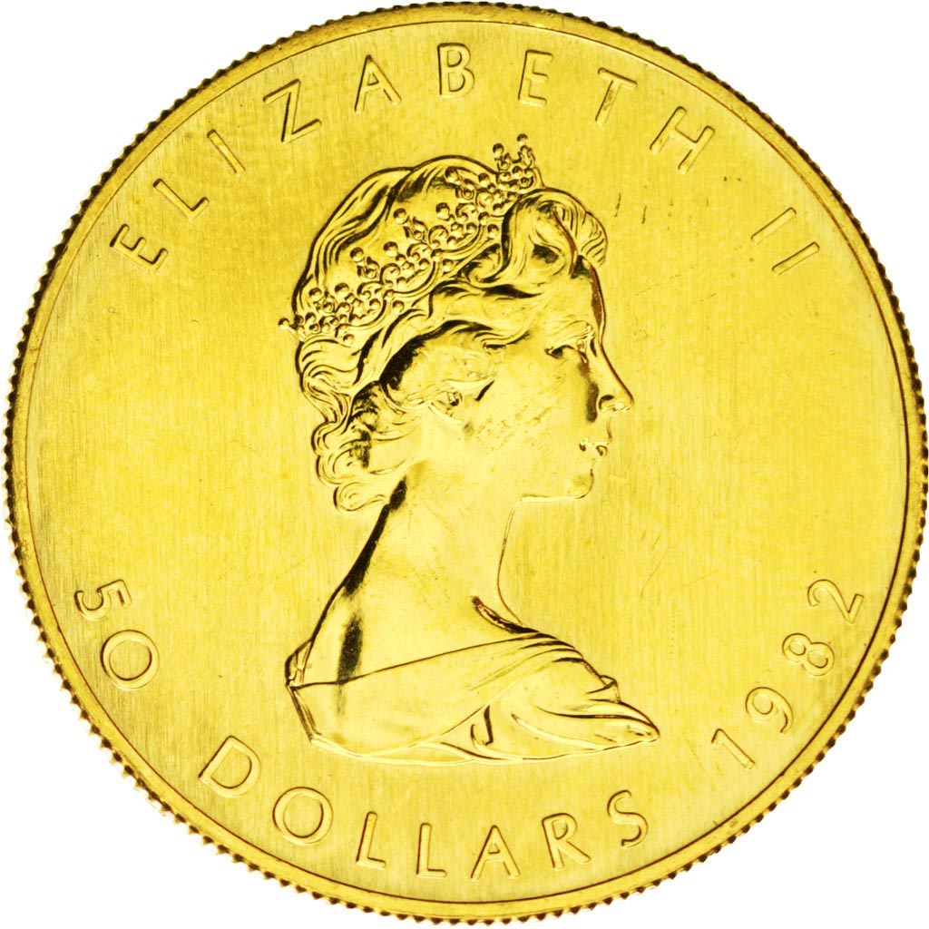 CANADA, 50 Dollars, 1982, Royal Canadian Mint, KM #125.1, MS(63), Gold, 31.16