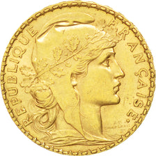 FRANCE, Marianne, 20 Francs, 1900, KM #847, AU(55-58), Gold, Gadoury #1064, 6.45
