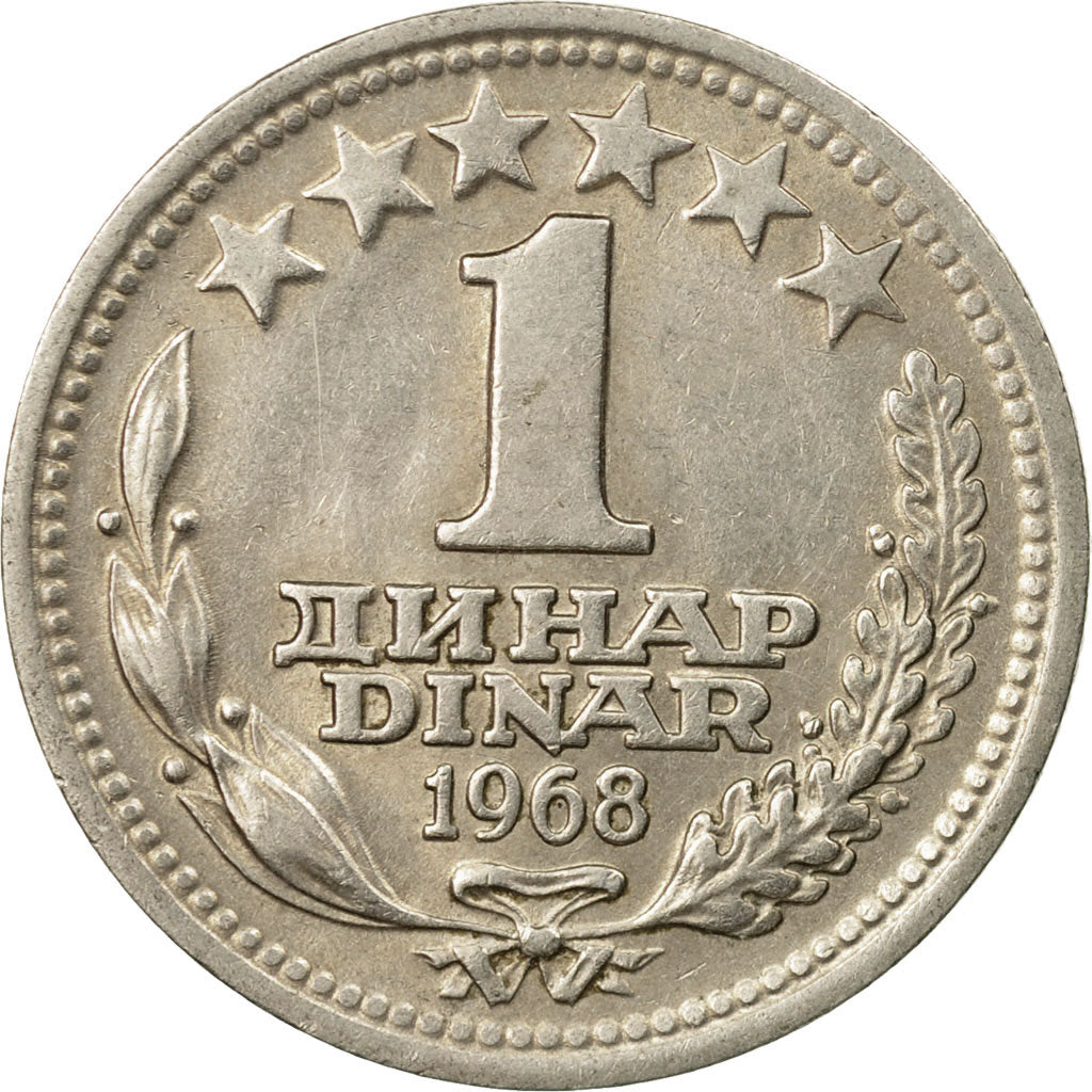 Coin, Yugoslavia, Dinar, 1968, AU(55-58), Copper-nickel, KM:48