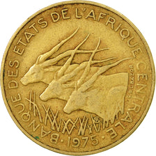 Coin, Central African States, 10 Francs, 1975, Paris, VF(20-25)