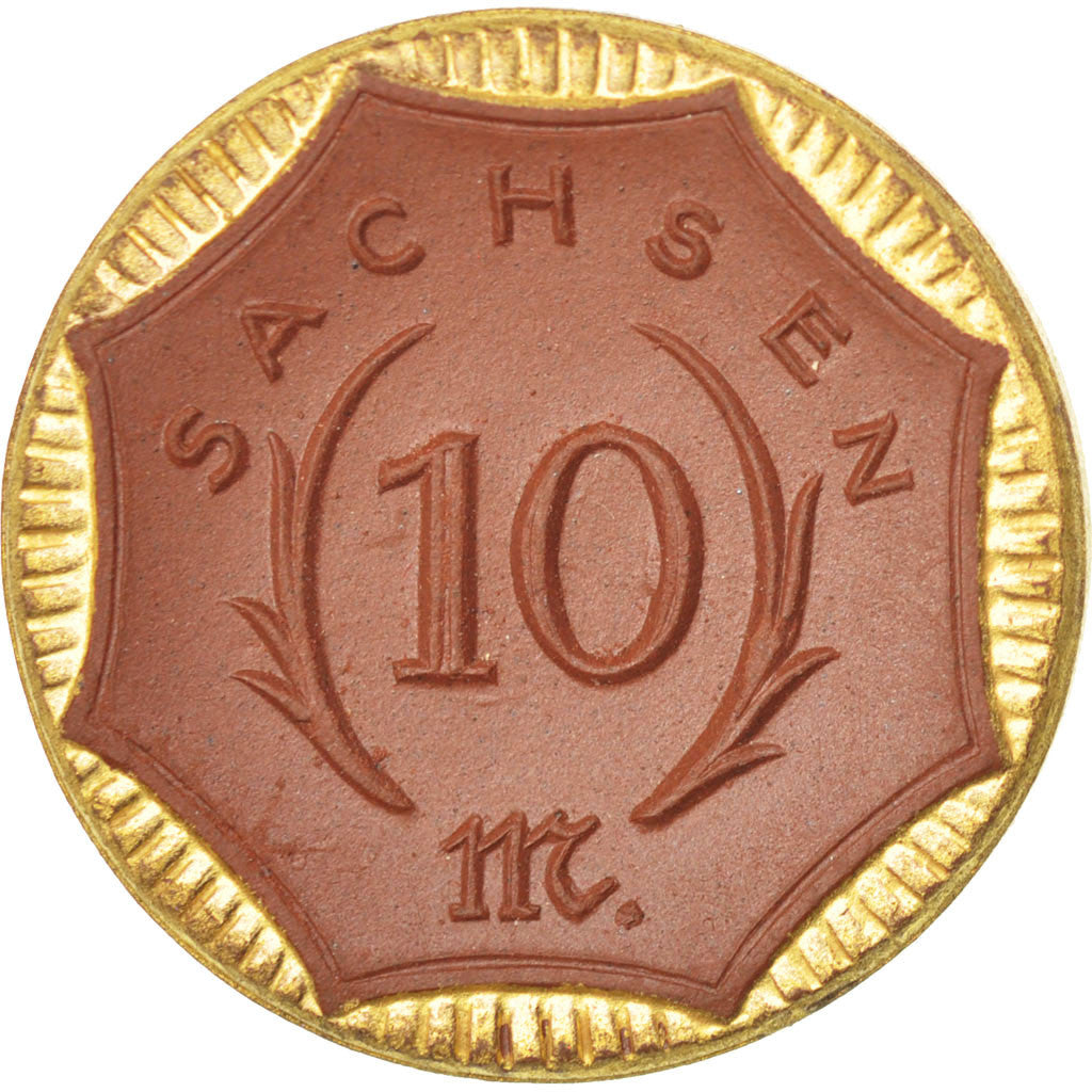 Moneda, Alemania, 10 Mark, 1921, SC, Porcelana