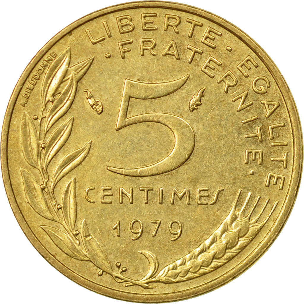 Moneta, Francia, Marianne, 5 Centimes, 1979, Paris, BB, Alluminio-bronzo