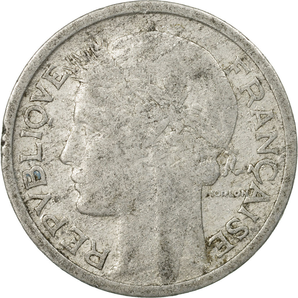 Coin, France, Morlon, Franc, 1945, Paris, VF(20-25), Aluminum, KM:885a.1