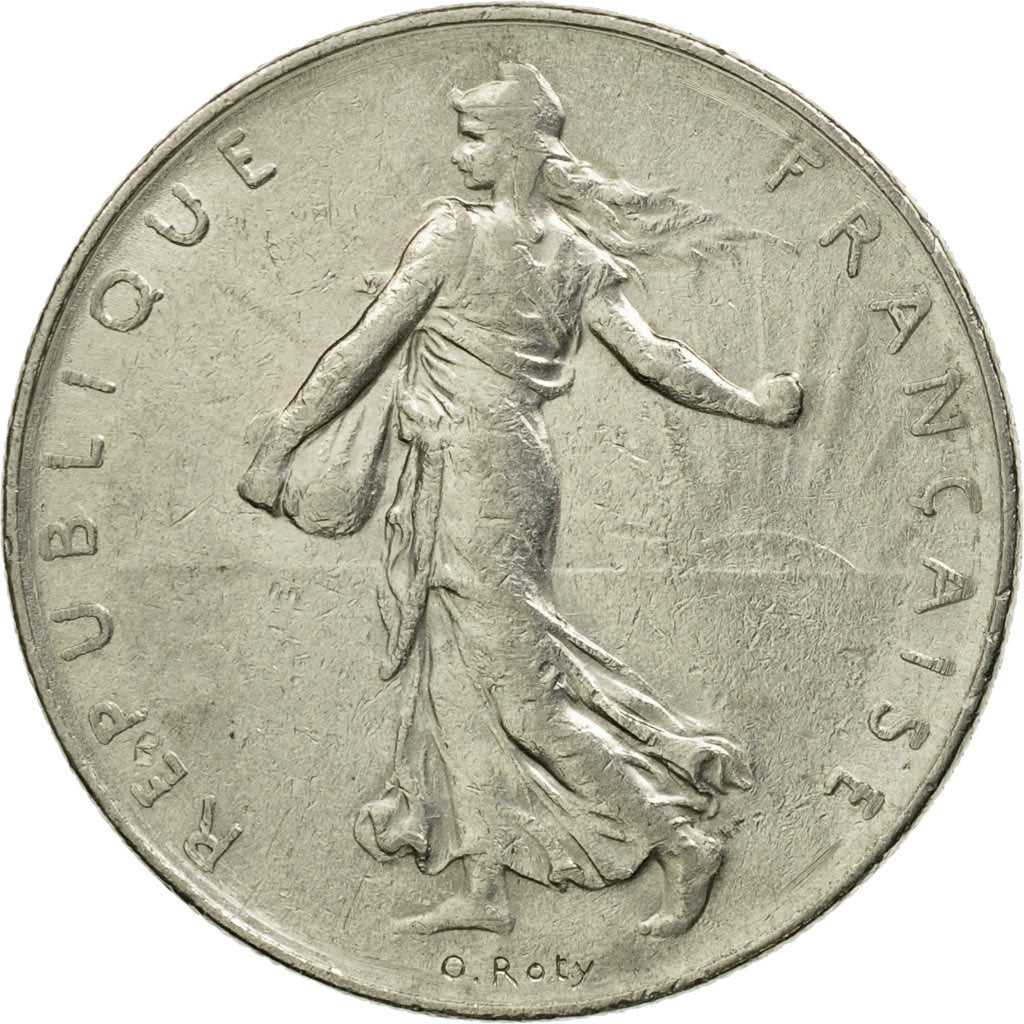 Munten, Frankrijk, Semeuse, Franc, 1975, Paris, ZF, Nickel, KM:925.1