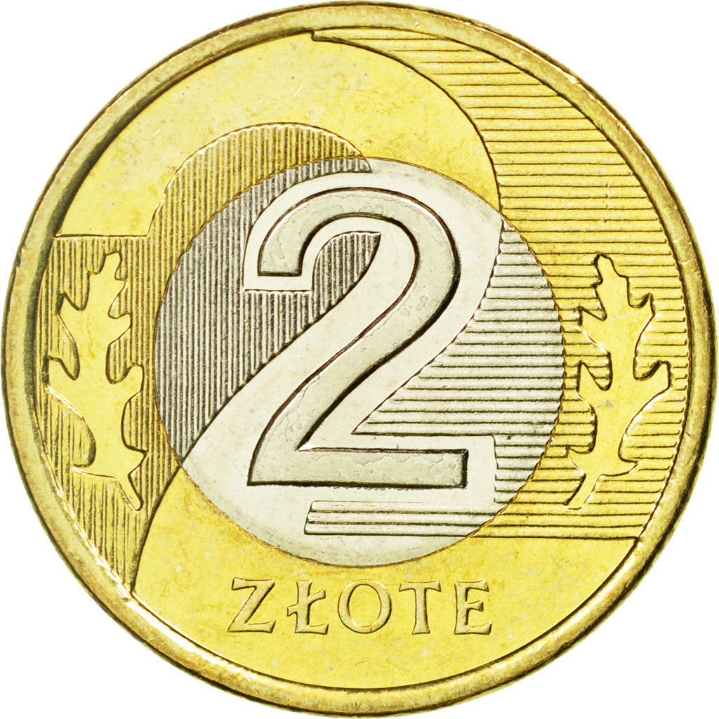 Coin, Poland, 2 Zlote, 2010, Warsaw, EF(40-45), Bi-Metallic, KM:283