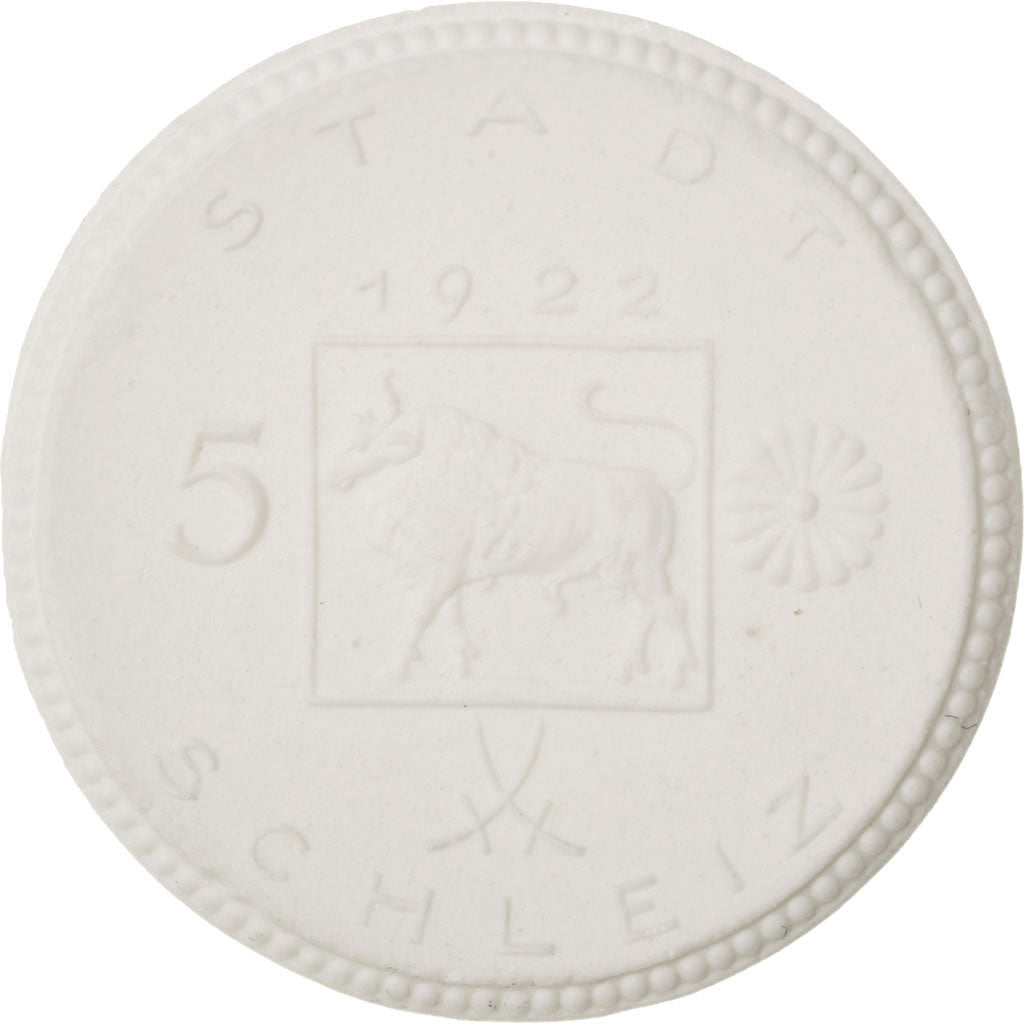 Germania, 5 Mark, 1922, SPL, Porcellana