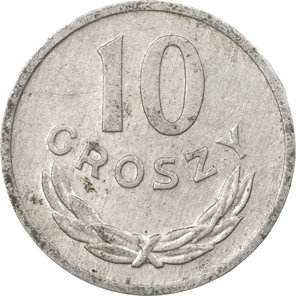 Munten, Polen, 10 Groszy, 1980, Warsaw, ZF, Aluminium, KM:AA47