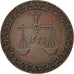 ZANZIBAR, Pysa, 1882, KM #1, EF(40-45), Copper, 6.41