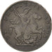ITALIAN STATES, 4 Soldi, 1814, Gênes, KM #284, EF(40-45), Billon, 4.24