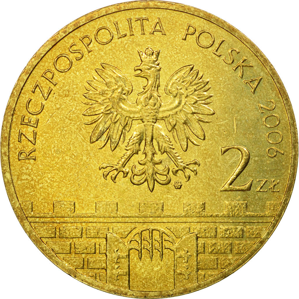 Coin, Poland, 2 Zlote, 2006, Warsaw, EF(40-45), Brass, KM:543