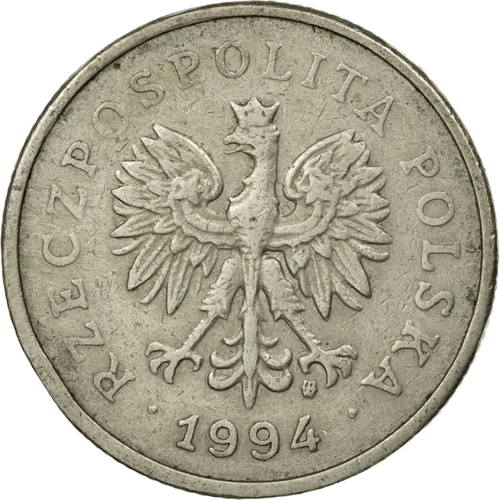 Coin, Poland, Zloty, Undated (1994), Warsaw, EF(40-45), Copper-nickel, KM:282