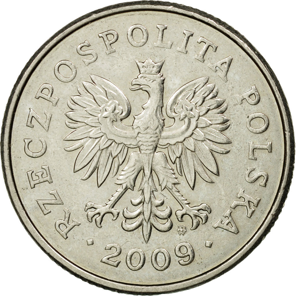 Coin, Poland, Zloty, 2009, Warsaw, EF(40-45), Copper-nickel, KM:282