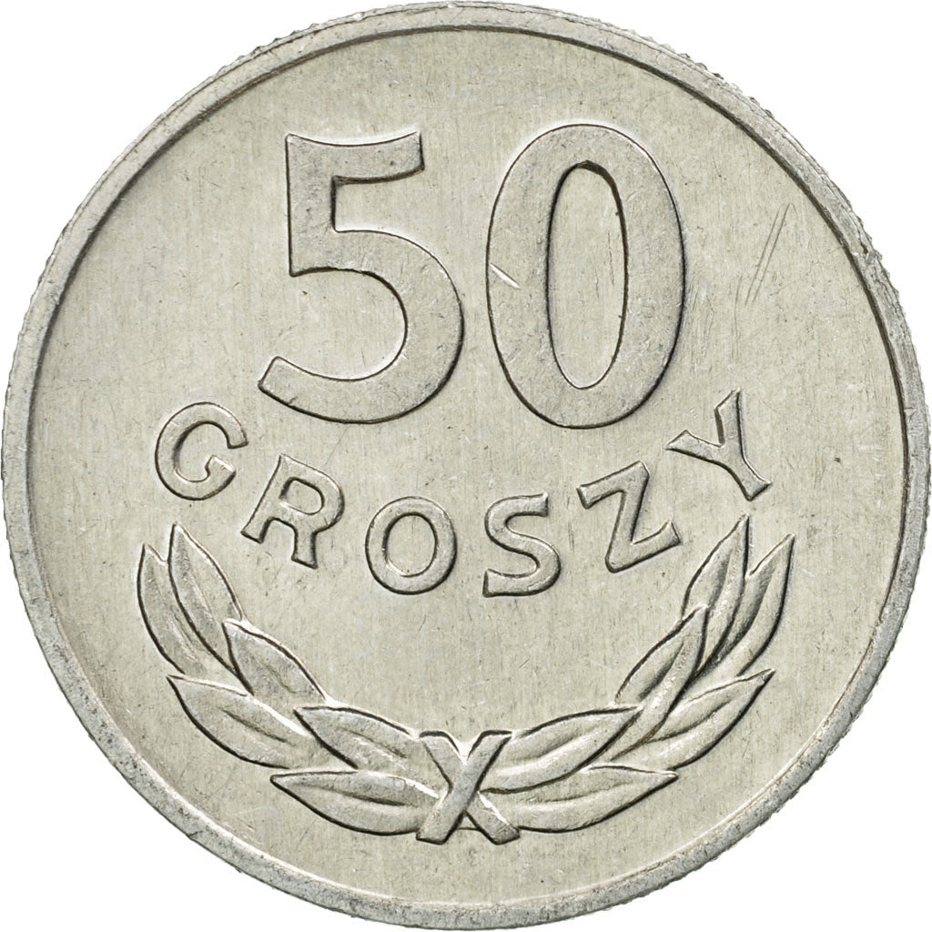 Coin, Poland, 50 Groszy, 1985, Warsaw, EF(40-45), Aluminum, KM:48.1