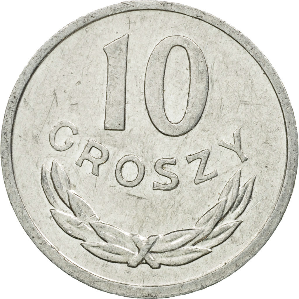 Coin, Poland, 10 Groszy, 1981, Warsaw, EF(40-45), Aluminum, KM:AA47