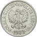 Coin, Poland, 10 Groszy, 1983, Warsaw, EF(40-45), Aluminum, KM:AA47