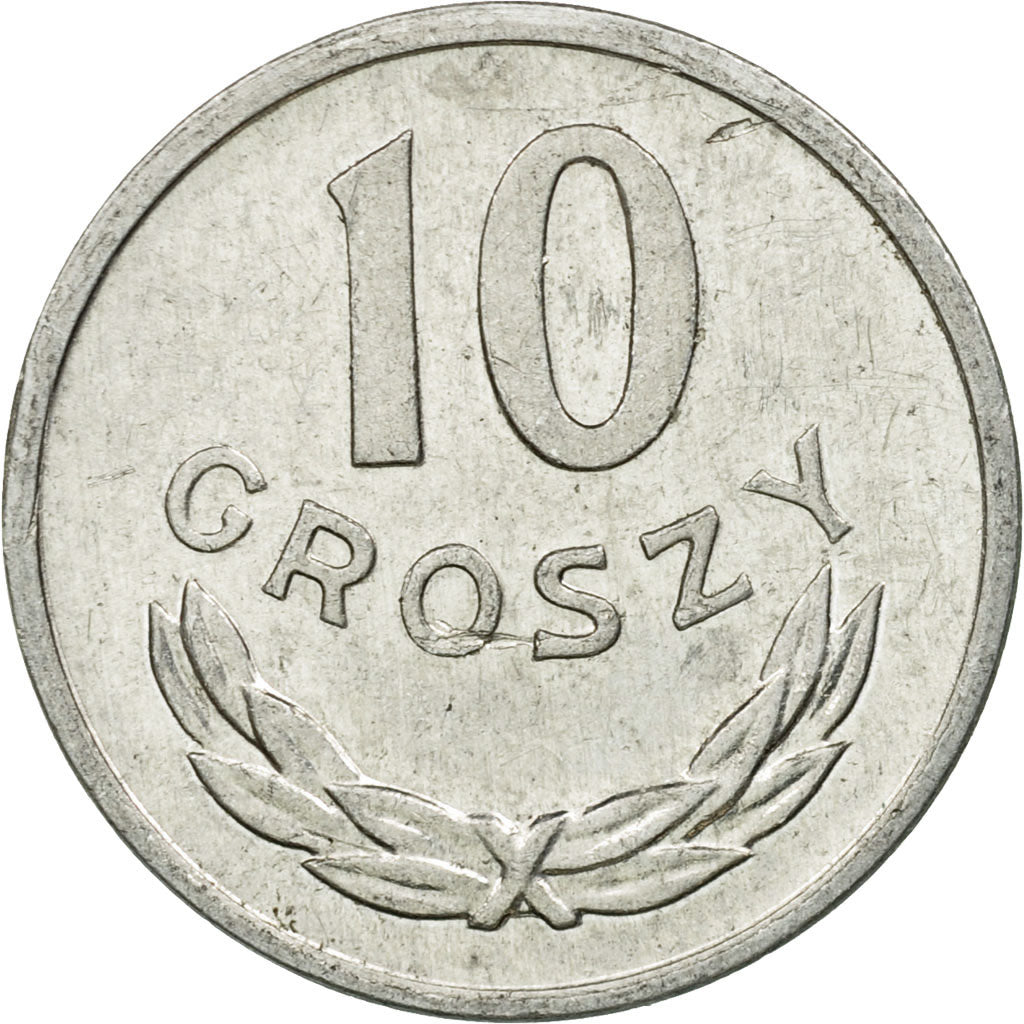 Coin, Poland, 10 Groszy, 1983, Warsaw, EF(40-45), Aluminum, KM:AA47