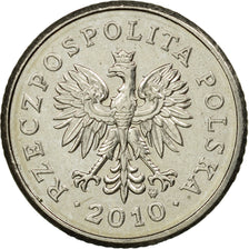 Münze, Polen, 10 Groszy, 2010, Warsaw, VZ, Copper-nickel, KM:279
