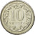 Coin, Poland, 10 Groszy, 2011, Warsaw, AU(55-58), Copper-nickel, KM:279