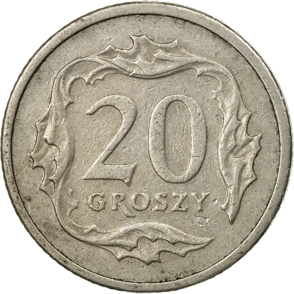 Moneta, Polska, 20 Groszy, 1991, Warsaw, EF(40-45), Miedź-Nikiel, KM:280