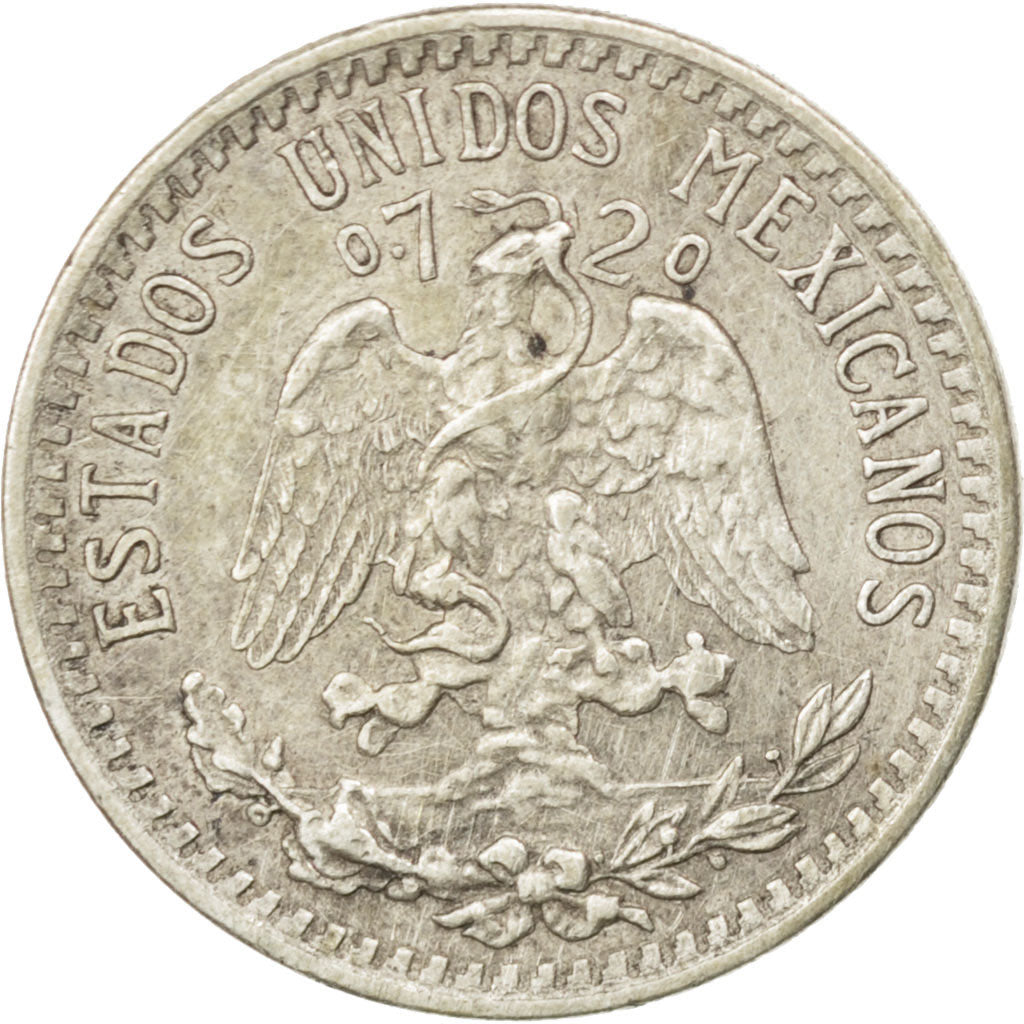 MEXICO, 20 Centavos, 1937, Mexico City, KM #438, AU(50-53), Silver, 19, 3.29