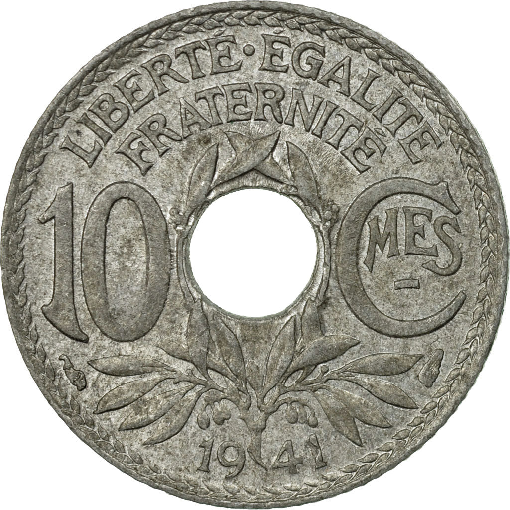 Coin, France, Lindauer, 10 Centimes, 1941, Paris, VF(30-35), Zinc, KM:896