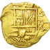 Spain, 2 Escudos, Ségovie, VF(30-35), Gold, 6.64
