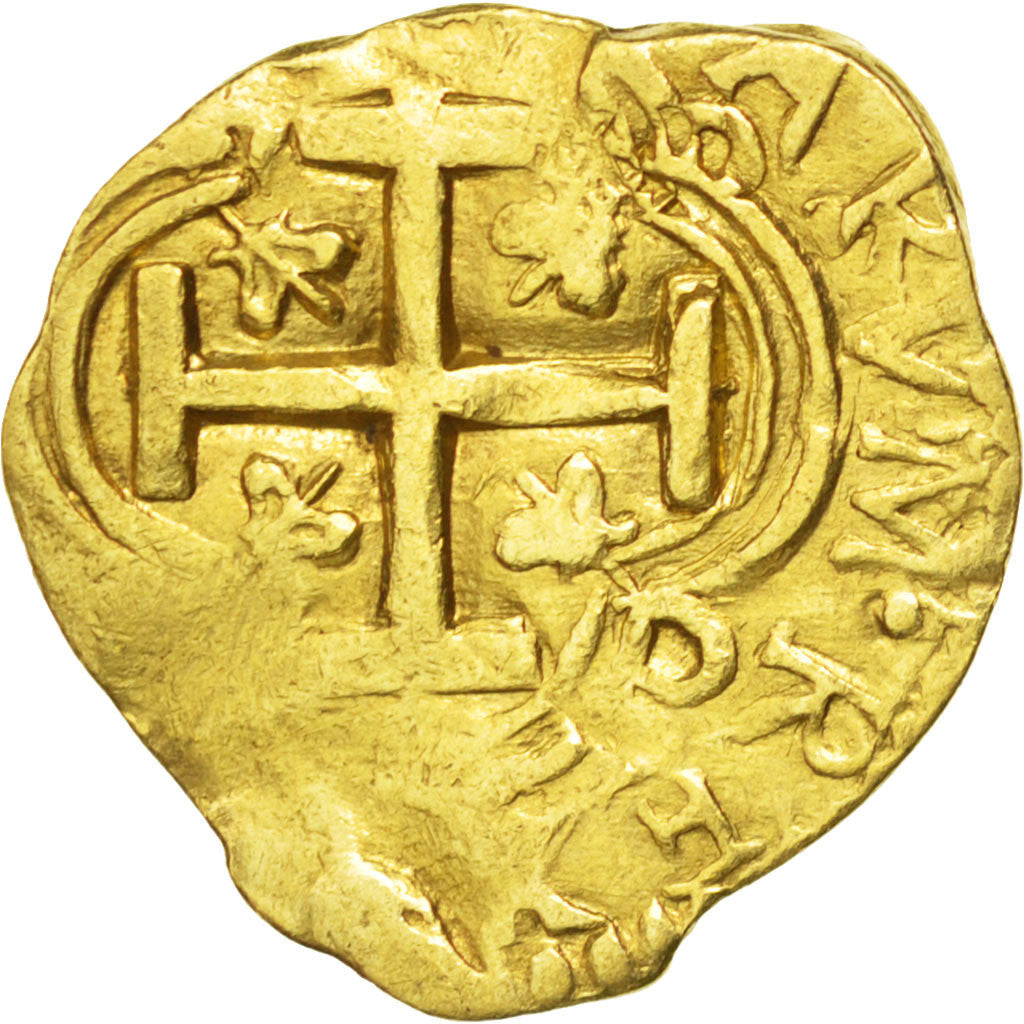 Spain, 2 Escudos, Ségovie, VF(30-35), Gold, 6.64