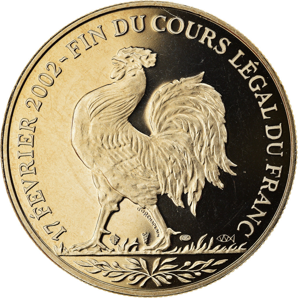 France, Médaille, Coq, Fin du Cours Légal du Franc, Politics, Society, War