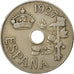Moneta, Spagna, Alfonso XIII, 25 Centimos, 1927, Madrid, BB, Rame-nichel, KM:742