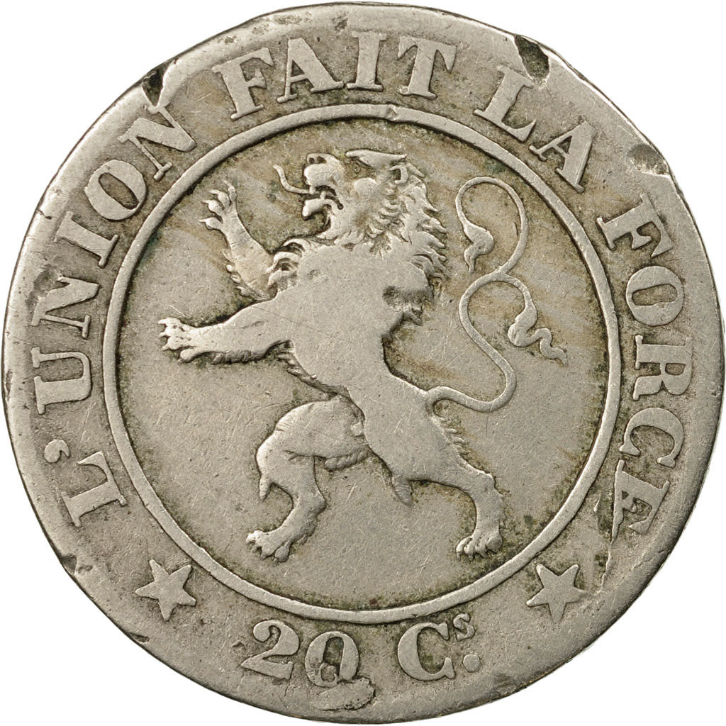 Coin, Belgium, Leopold I, 20 Centimes, 1860, VG(8-10), Copper-nickel, KM:20