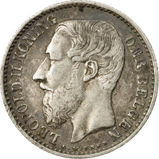 Coin, Belgium, Leopold II, Franc, 1887, VF(30-35), Silver, KM:29.1