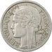 Moneda, Francia, Morlon, 2 Francs, 1945, Castelsarrasin, MBC, Aluminio