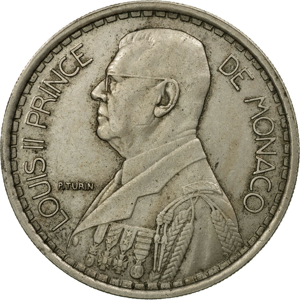 Münze, Monaco, Louis II, 20 Francs, Vingt, 1947, SS, Copper-nickel, KM:124
