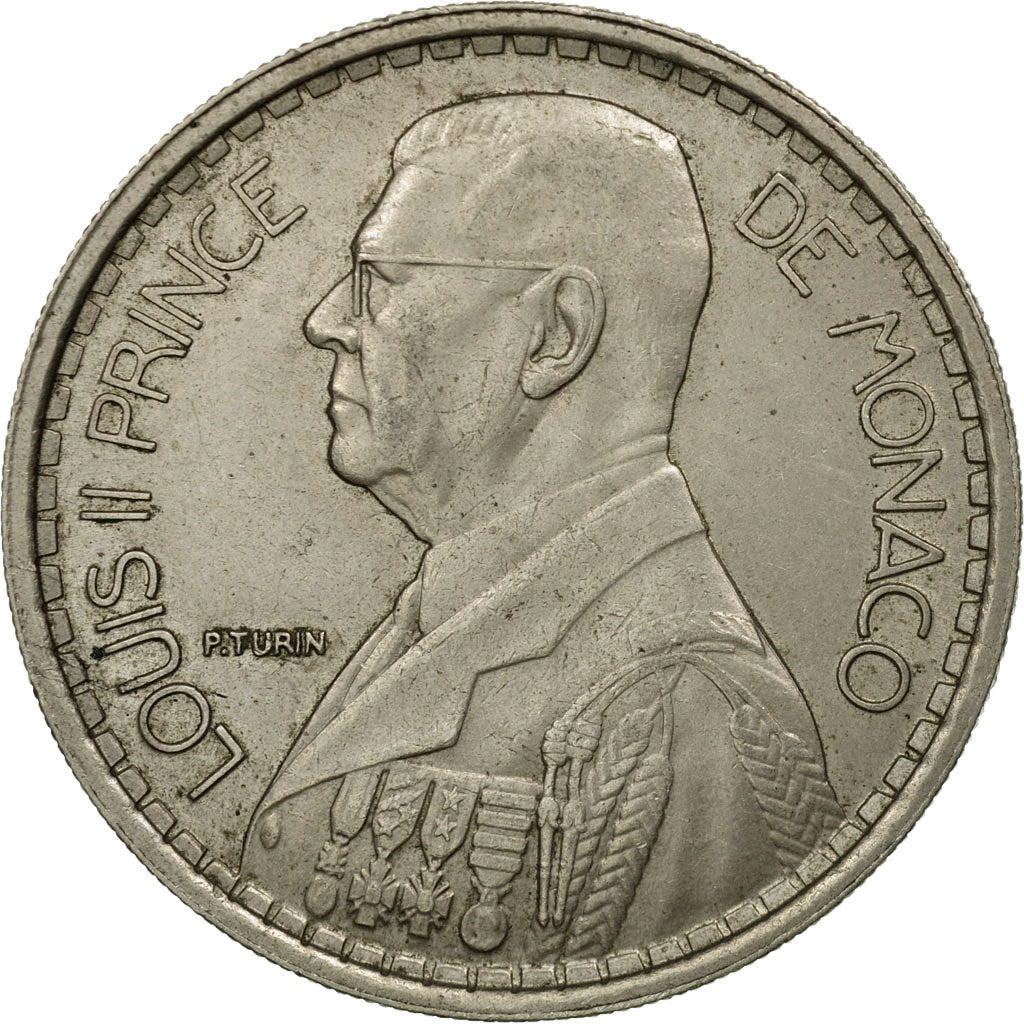 Münze, Monaco, Louis II, 20 Francs, Vingt, 1947, SS, Copper-nickel, KM:124