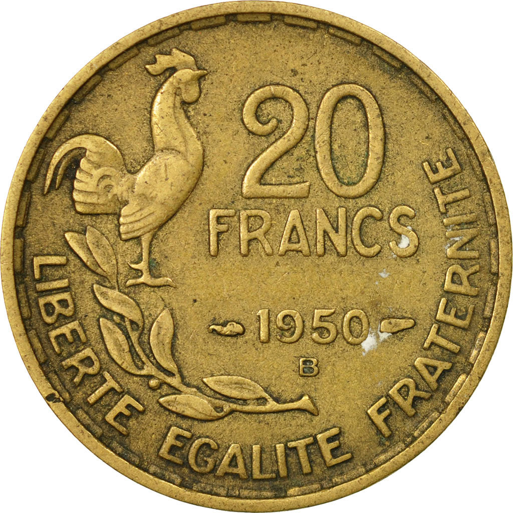 Monnaie, France, Guiraud, 20 Francs, 1950, Beaumont - Le Roger, TTB
