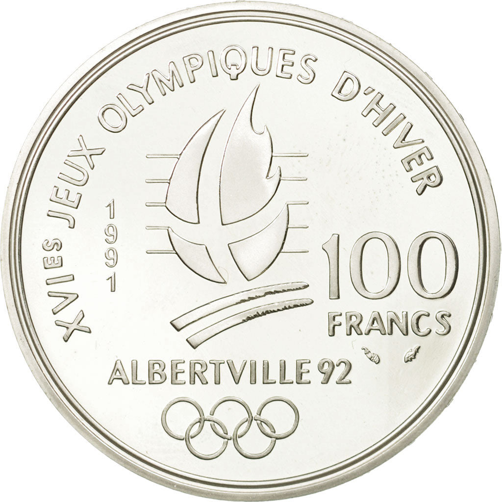 Coin, France, 100 Francs, 1991, MS(63), Silver, KM:993, Gadoury:C16