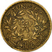 Moneta, Tunisia, Muhammad al-Nasir Bey, 50 Centimes, 1921, Paris, BB, Argento