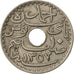 Coin, Tunisia, Ahmad Pasha Bey, 10 Centimes, 1938, Paris, EF(40-45)