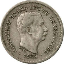Coin, Luxembourg, William IV, 5 Centimes, 1908, VF(30-35), Copper-nickel, KM:26